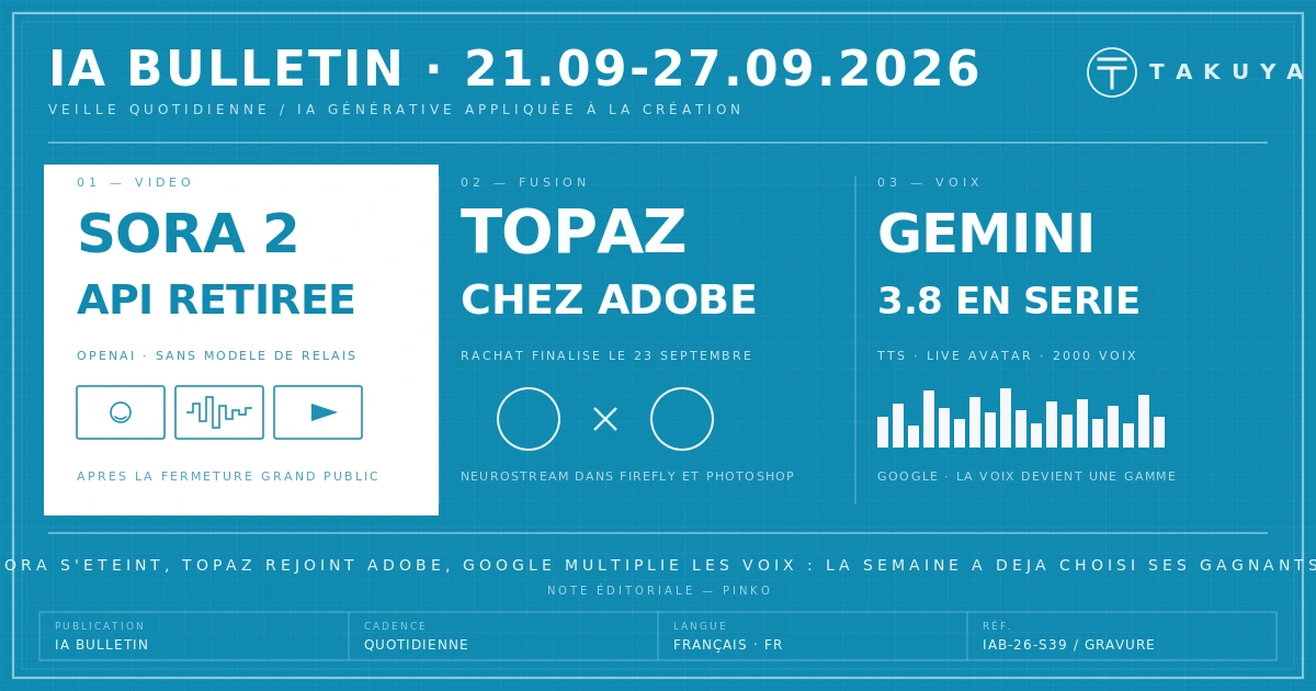 Blueprint IA Bulletin — archive 21 – 27 septembre 2026