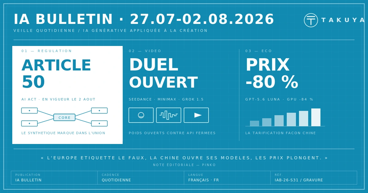Blueprint IA Bulletin — archive 27 juillet – 2 août 2026